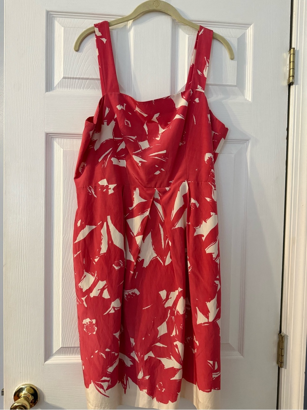 Banana Republic Cream Silk-Cotton Shell Dress